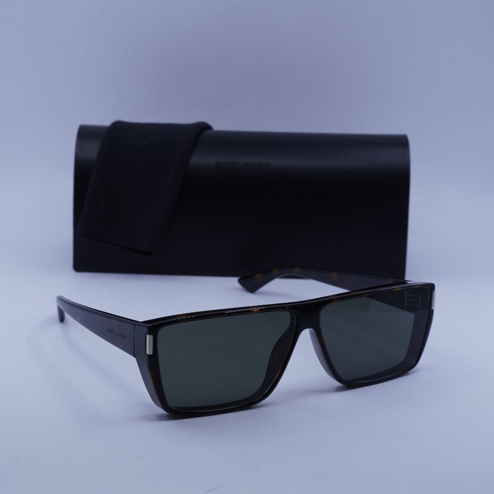 Saint Laurent SL 757 002 Square Sunglasses - Havana/Grey